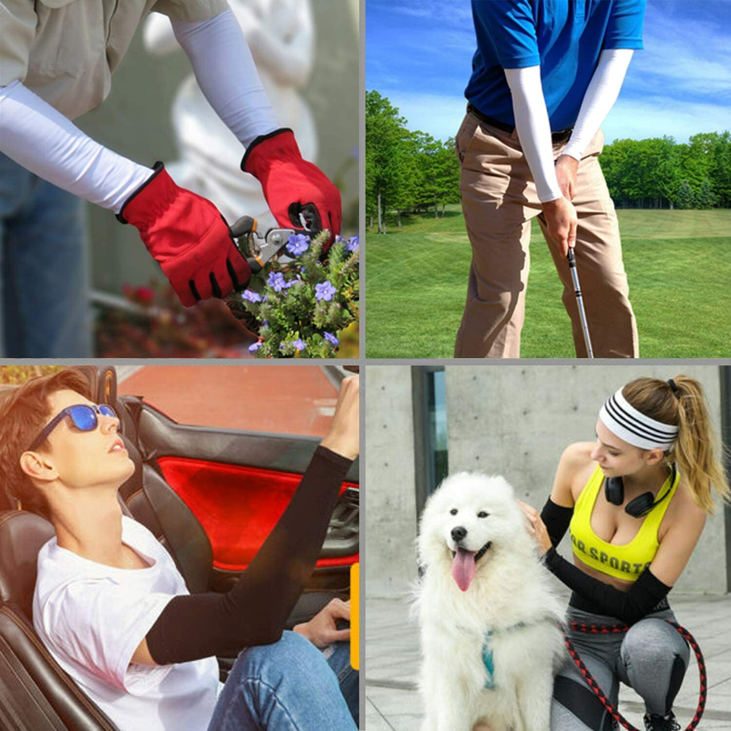 1/3Pack Cooling Arm Sleeves Cover UV Sun Protection Sports Outdoor for Men Women