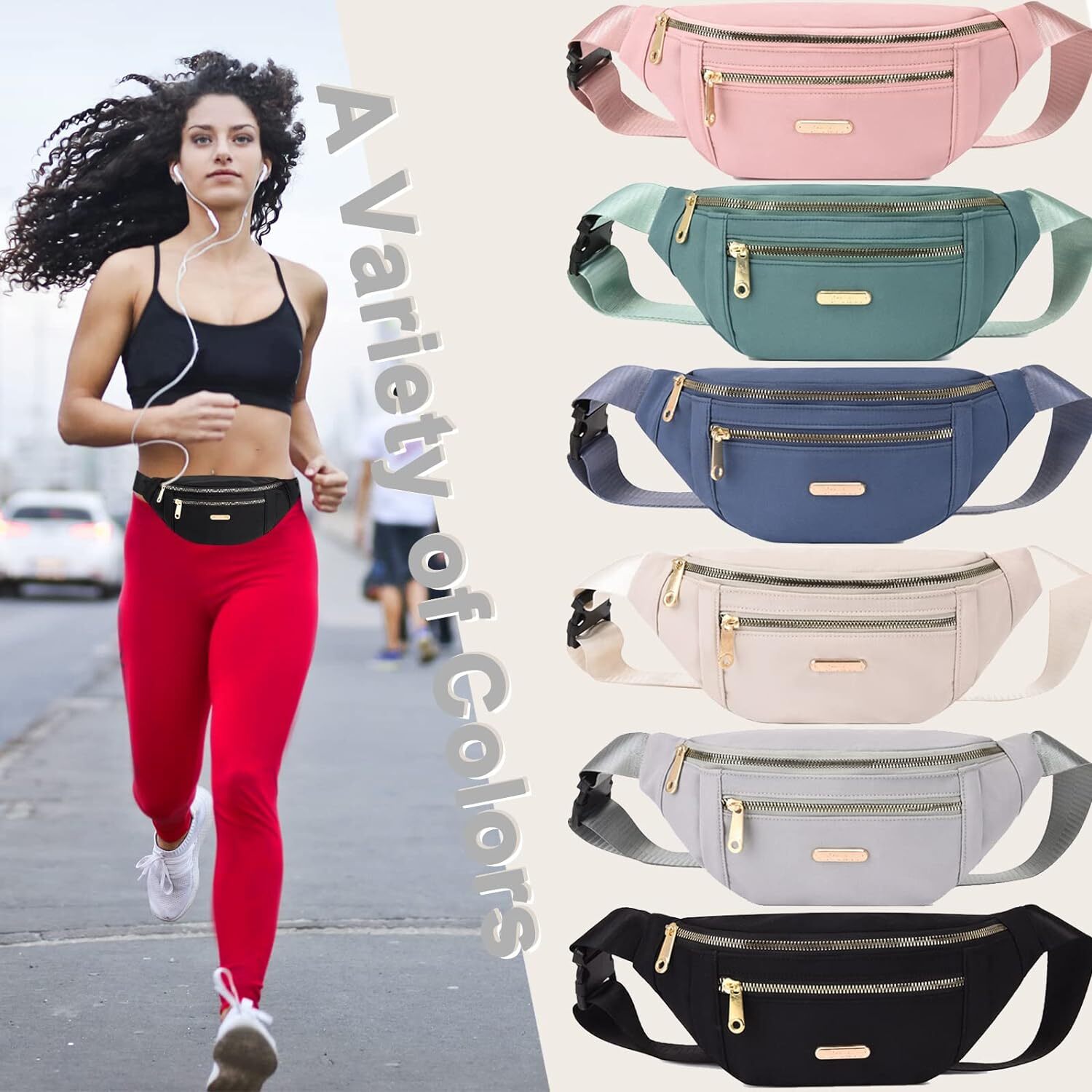 Womens Waist Bag Fanny Pack Belt Bag Pouch Waterproof Mobile Phone Bag Wallet US
