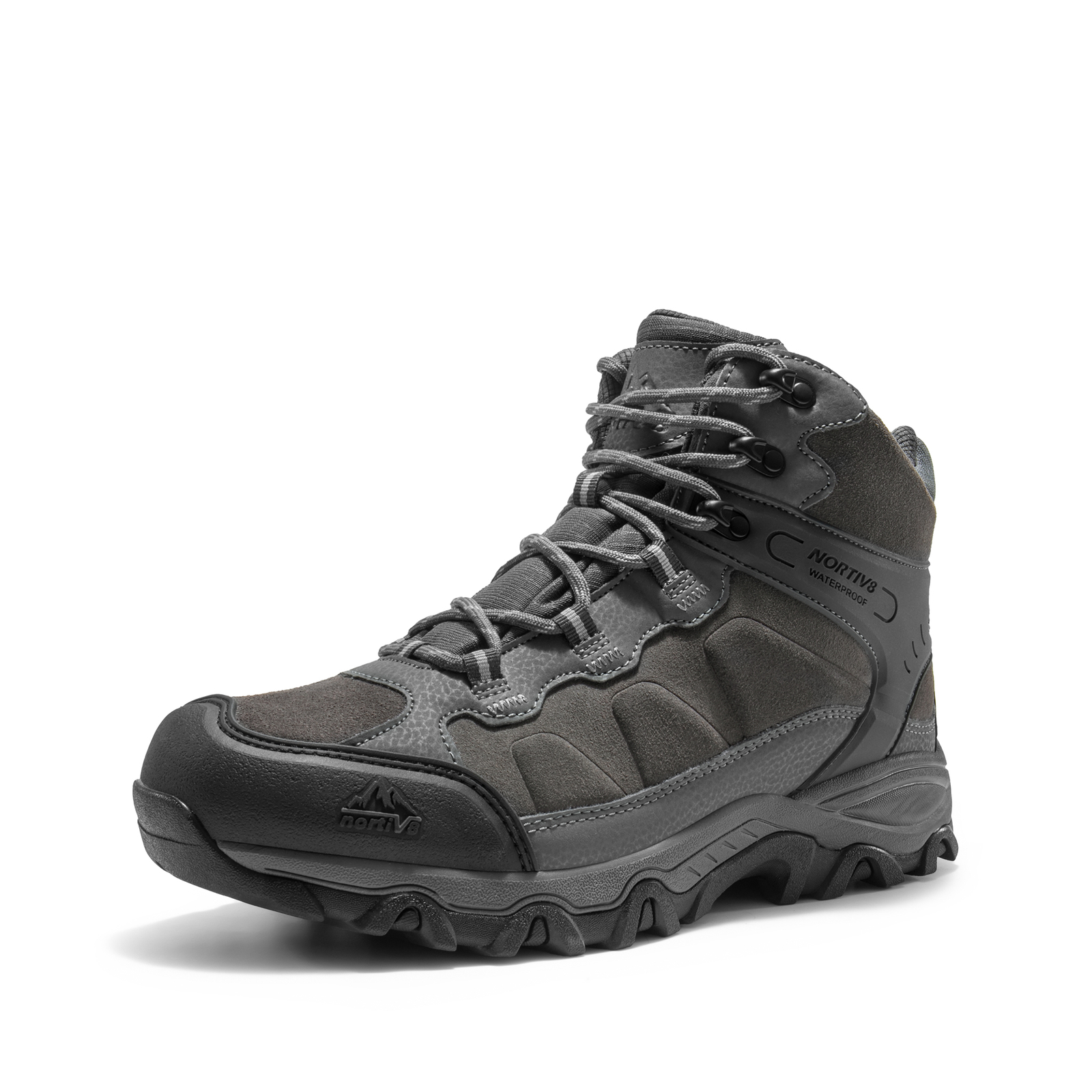 NORTIV 8 Men’s Waterproof Hiking Boots Outdoor Trekking Lightweight Hiking Shoes