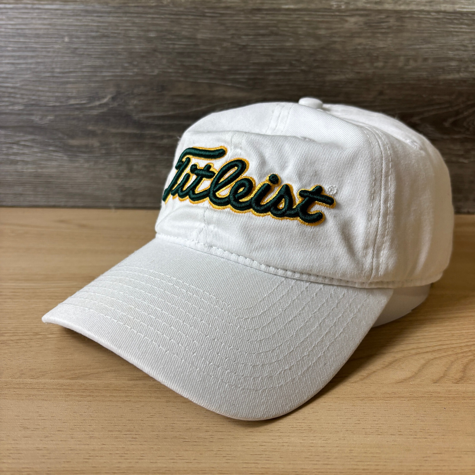 Titleist Hat Cap Strap Back White Green Emerald Greens Junior Golf