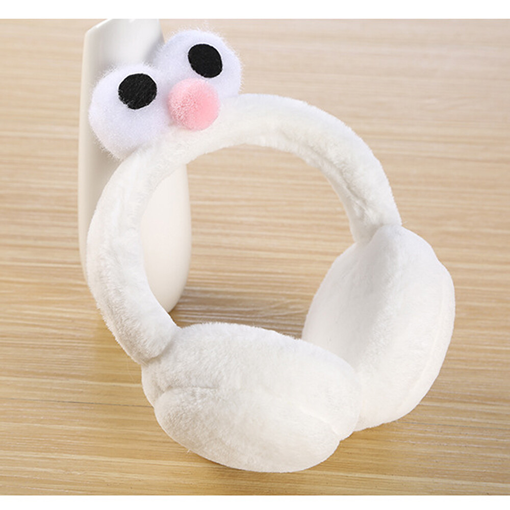 Women Girl Lovely Earmuffs Fur Foldable Cute Faux Soft Fluffy Ear Cap