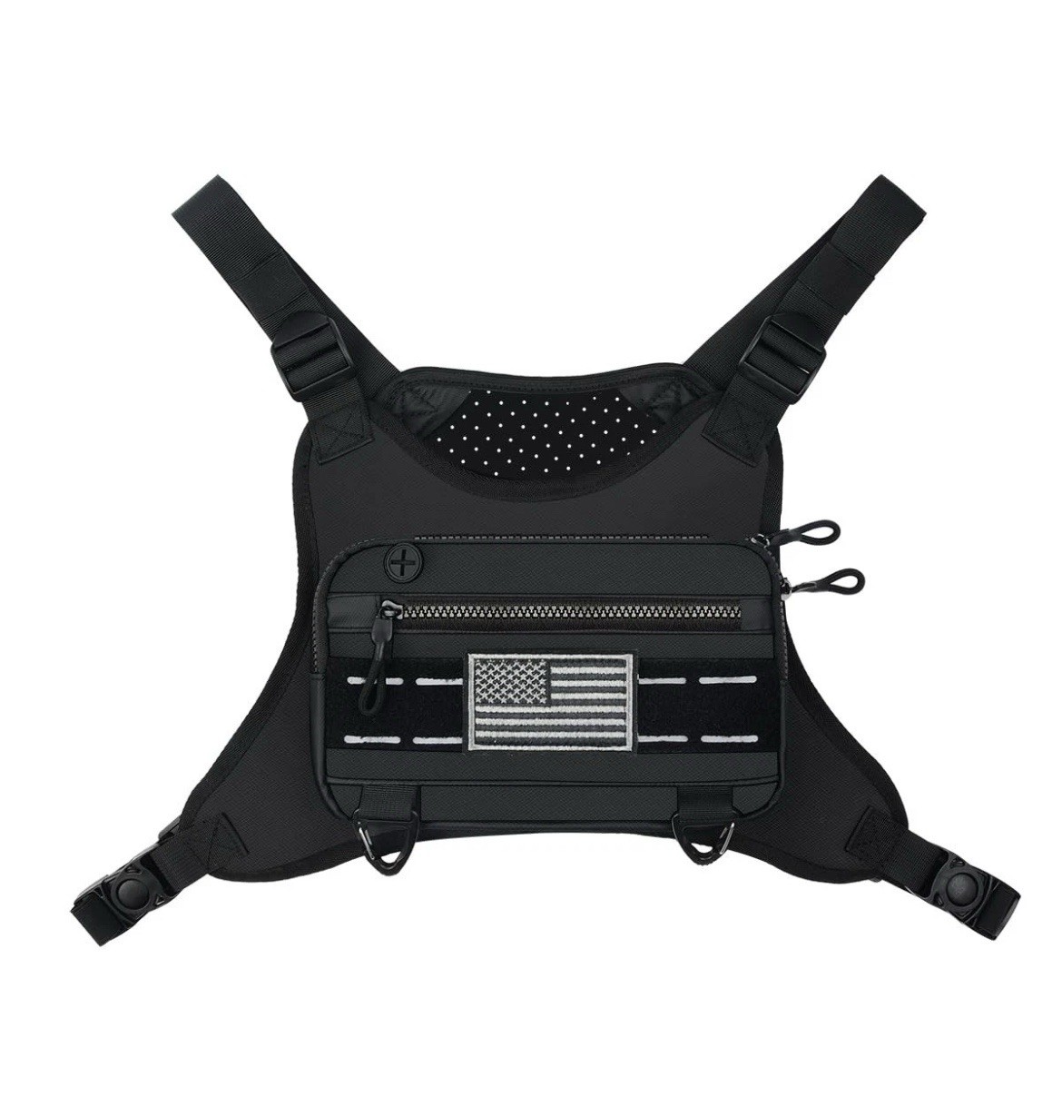 Sports Chest Bag for Men & Women, Running Vest with Phone Holder for Workouts