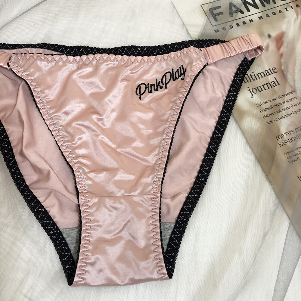 5 Pcs Lot Womens Sexy Silky Satin Panties Briefs String Bikinis Lingeries Undies