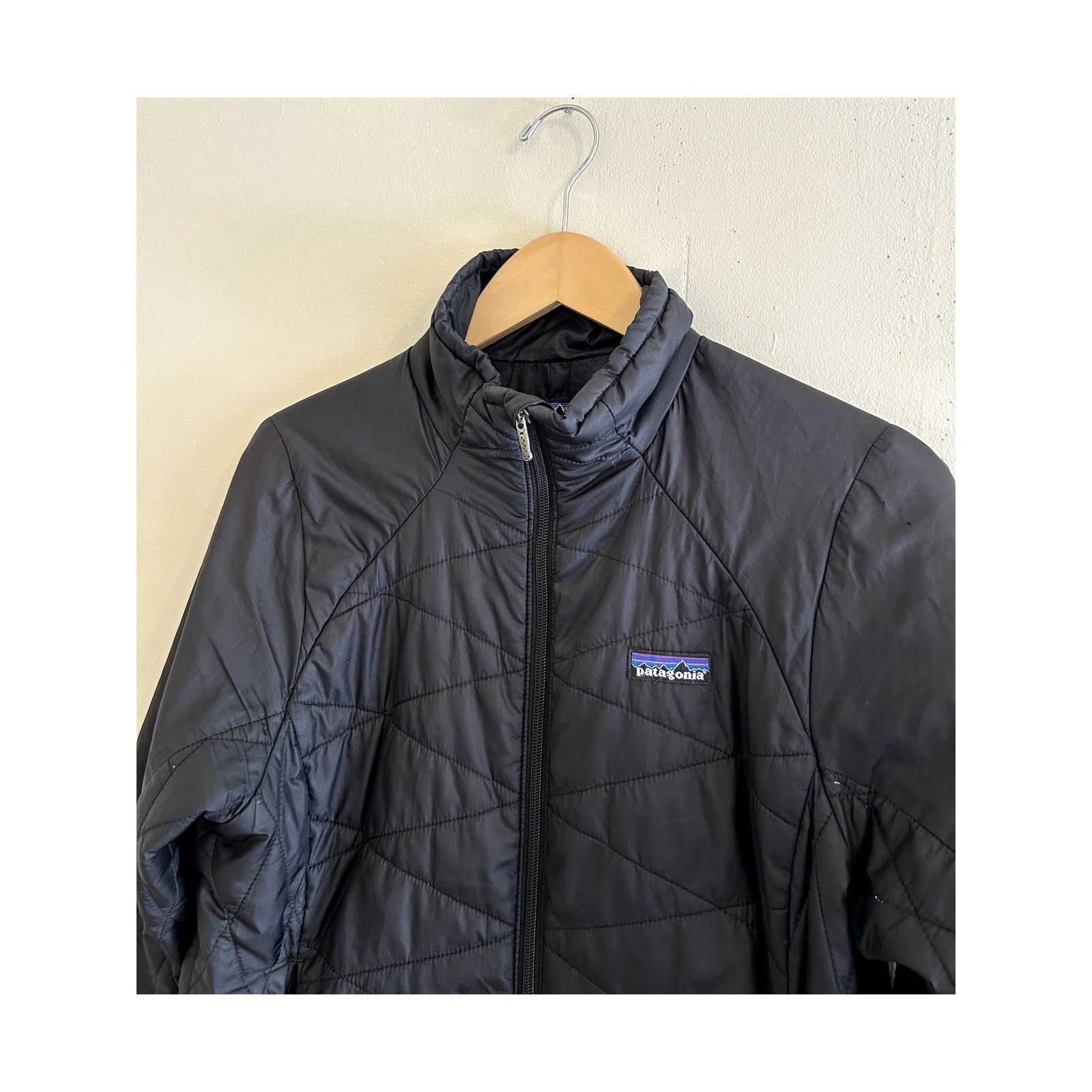 Black Patagonia Micro Puff Jacket Quilted Women’s Medium