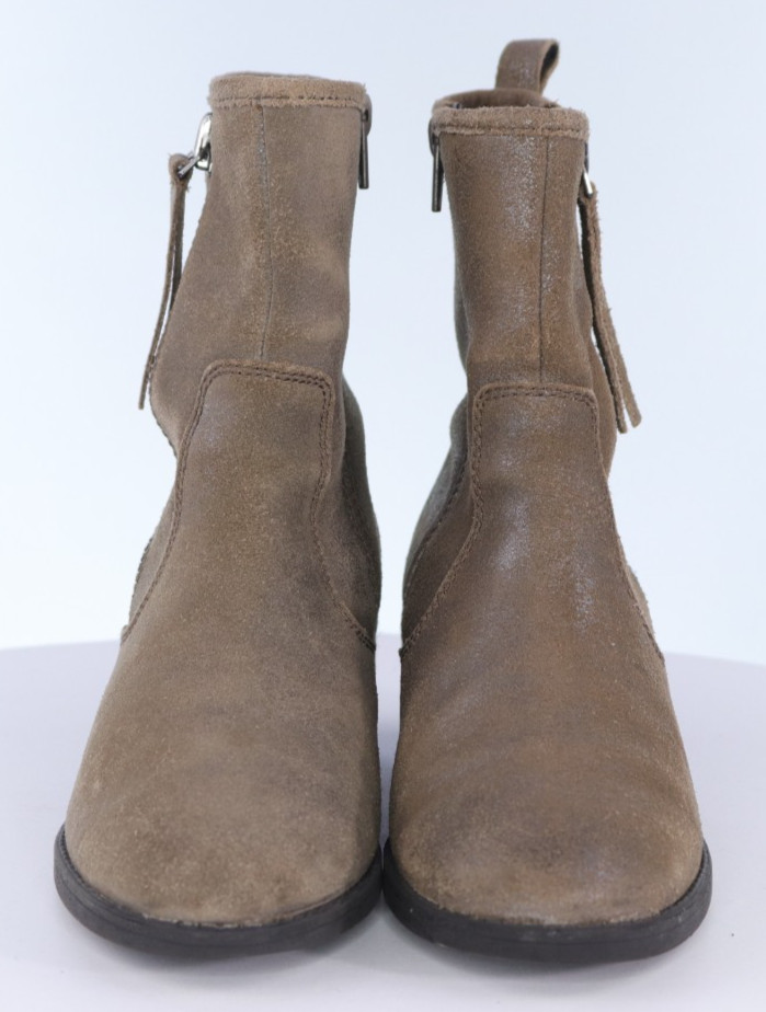 Clarks Collection Women’s Heeled Booties Boots Size 7 Leather Bronze