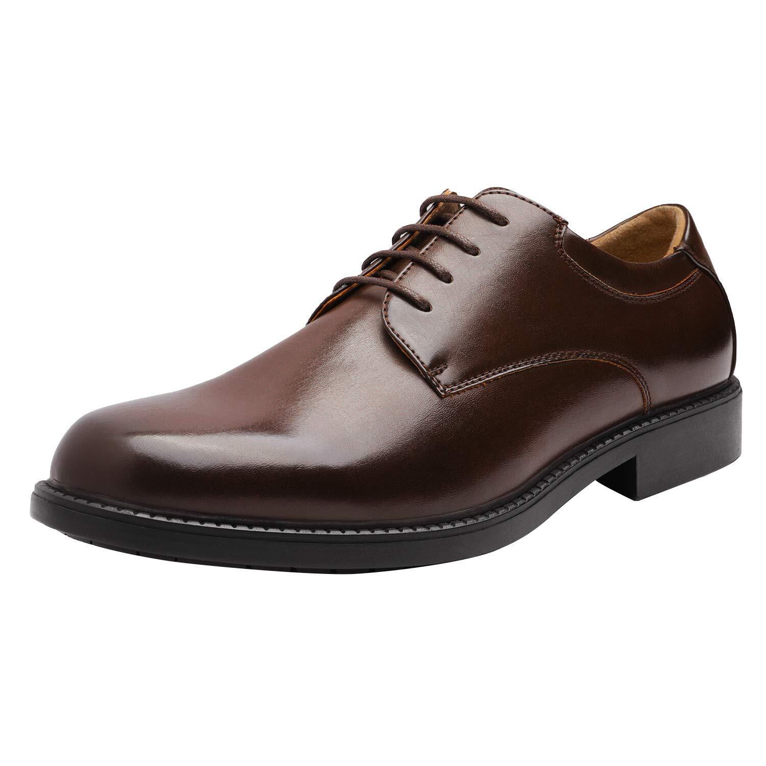 Men’s Dress Oxford Derby Shoes Classic Lace Up Formal Business Shoes Wide Size
