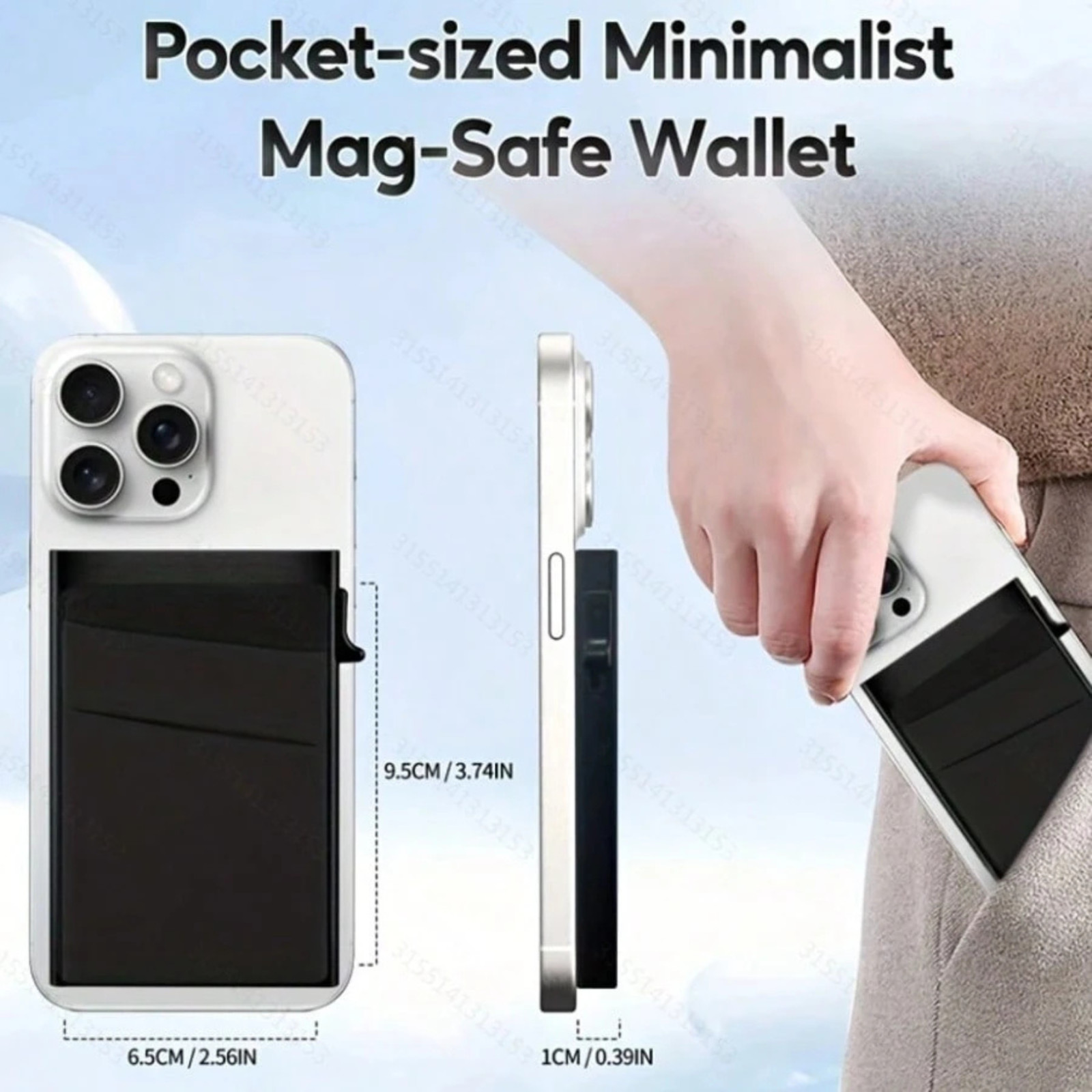 Magnetic Credit Card Holder Wallet Slim Metal Pocket Pop Up Wallet Case For Card