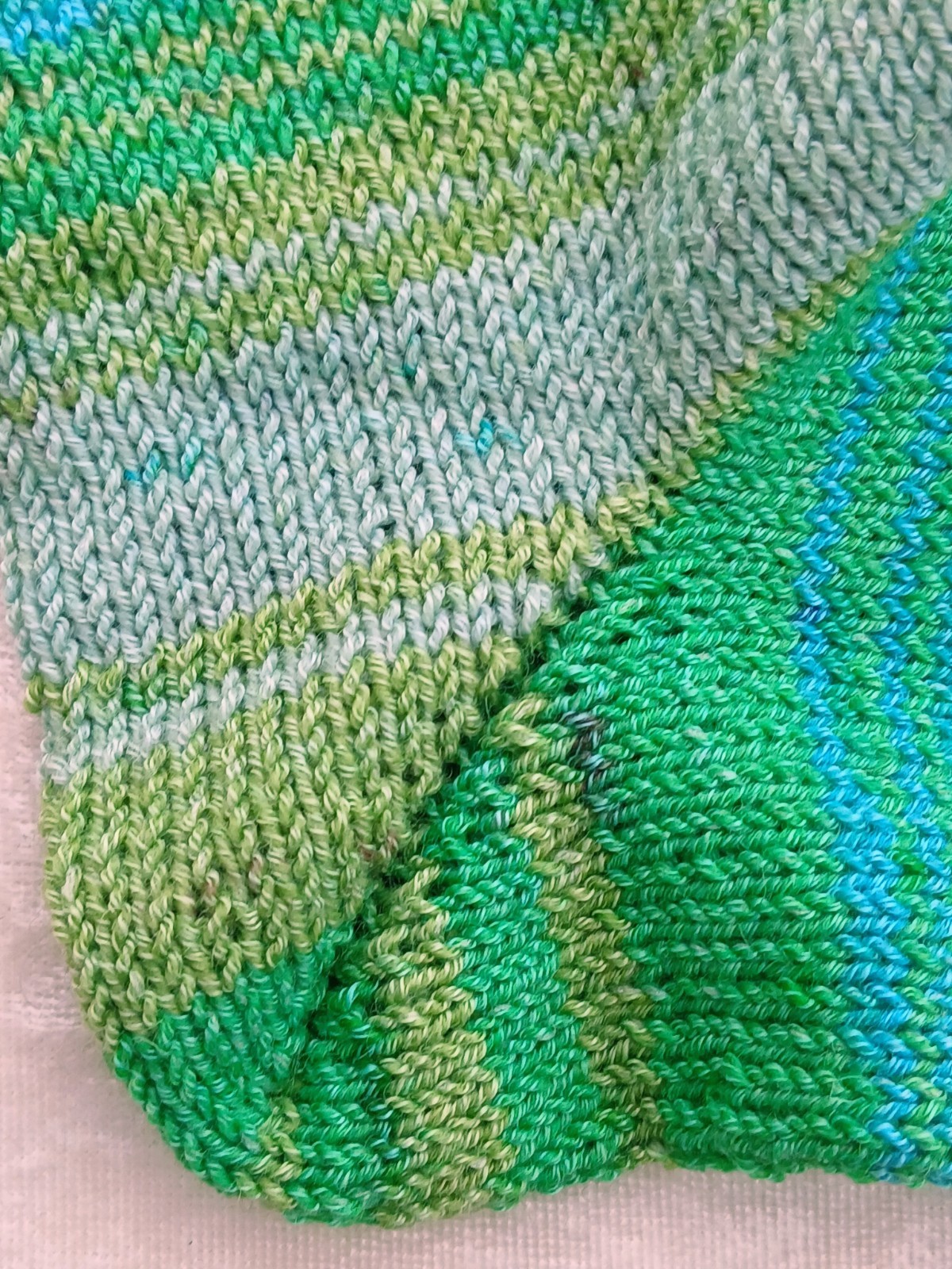 Hand-knitted Adult Socks, Size 5/6, cotton/wool mix, Machine Washable