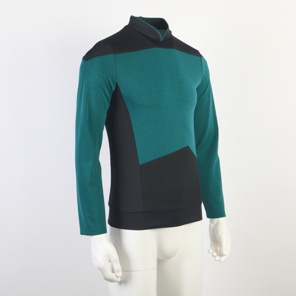 For The Next Generation Picard Red Uniforms TNG Riker Data Gold Blue Top Costume