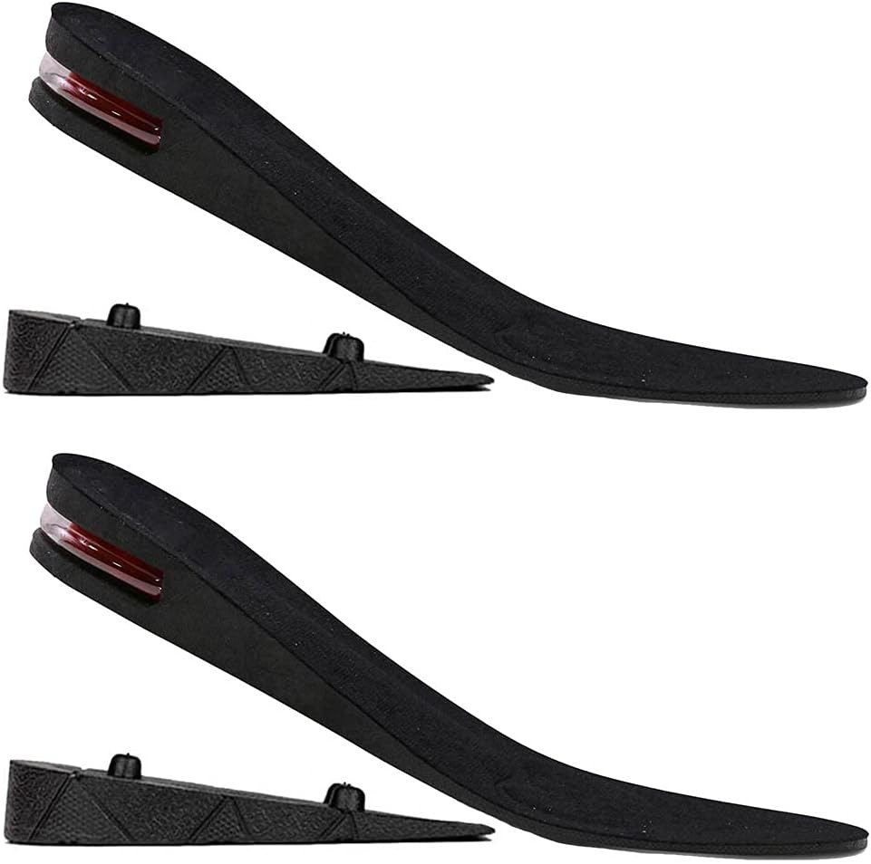 Height Increase Insoles, 2-Layer 1.5” Heel Shoe Lift Kit with Air Cushion Taller