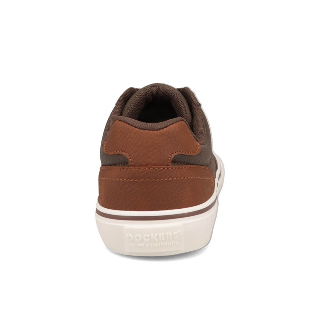 Dockers Mens Hobbs Wax Synthetic Leather Casual Lace-up Sneaker