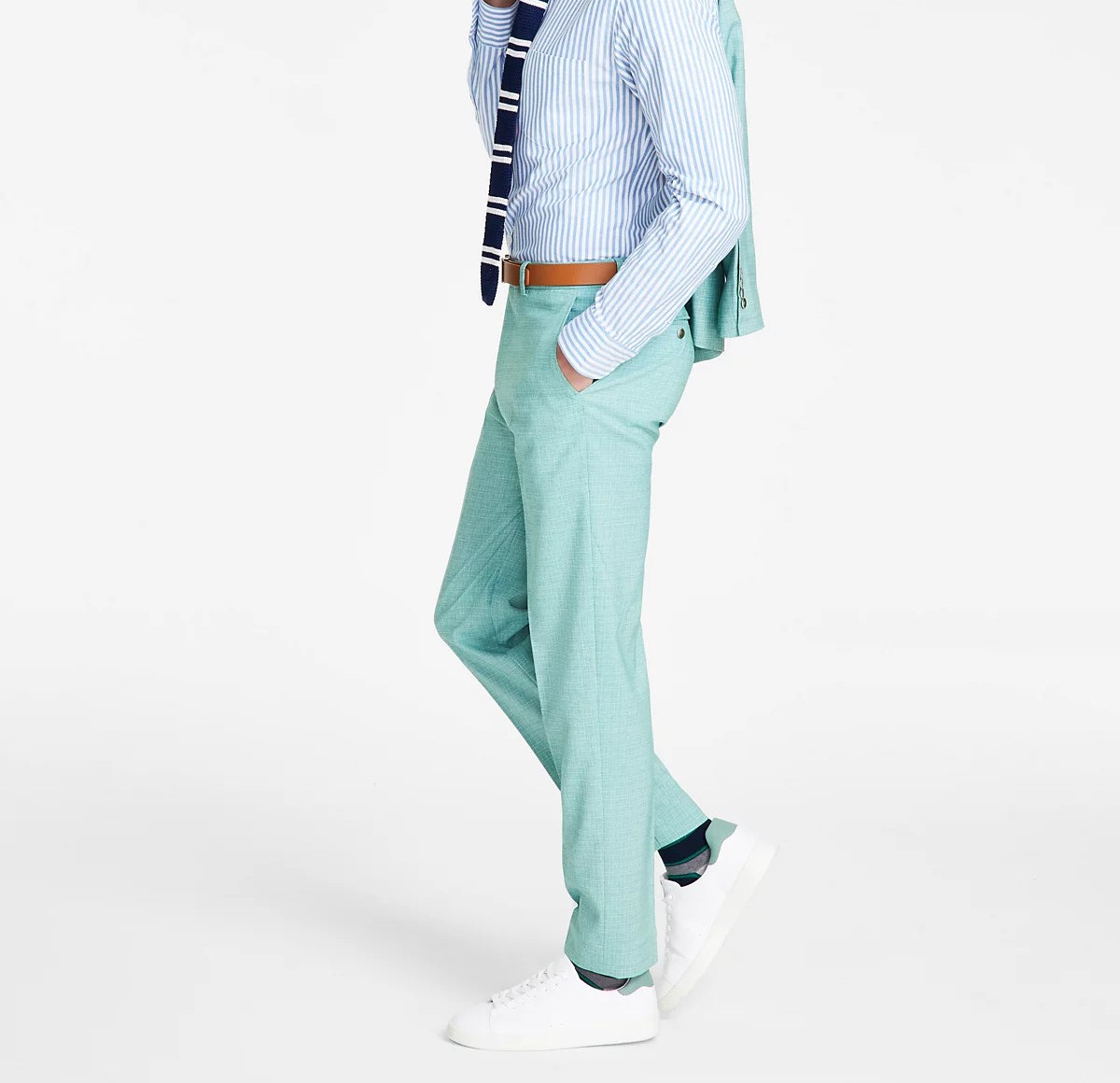 Nautica Men’s Modern-Fit Seasonal Cotton Stretch Suit MSRP $395