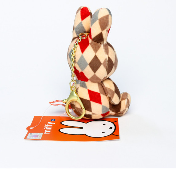 Nijntje Miffy Official Plush Doll : Bunny Rabbit Rainbow Toy Key Chain 11×6cm