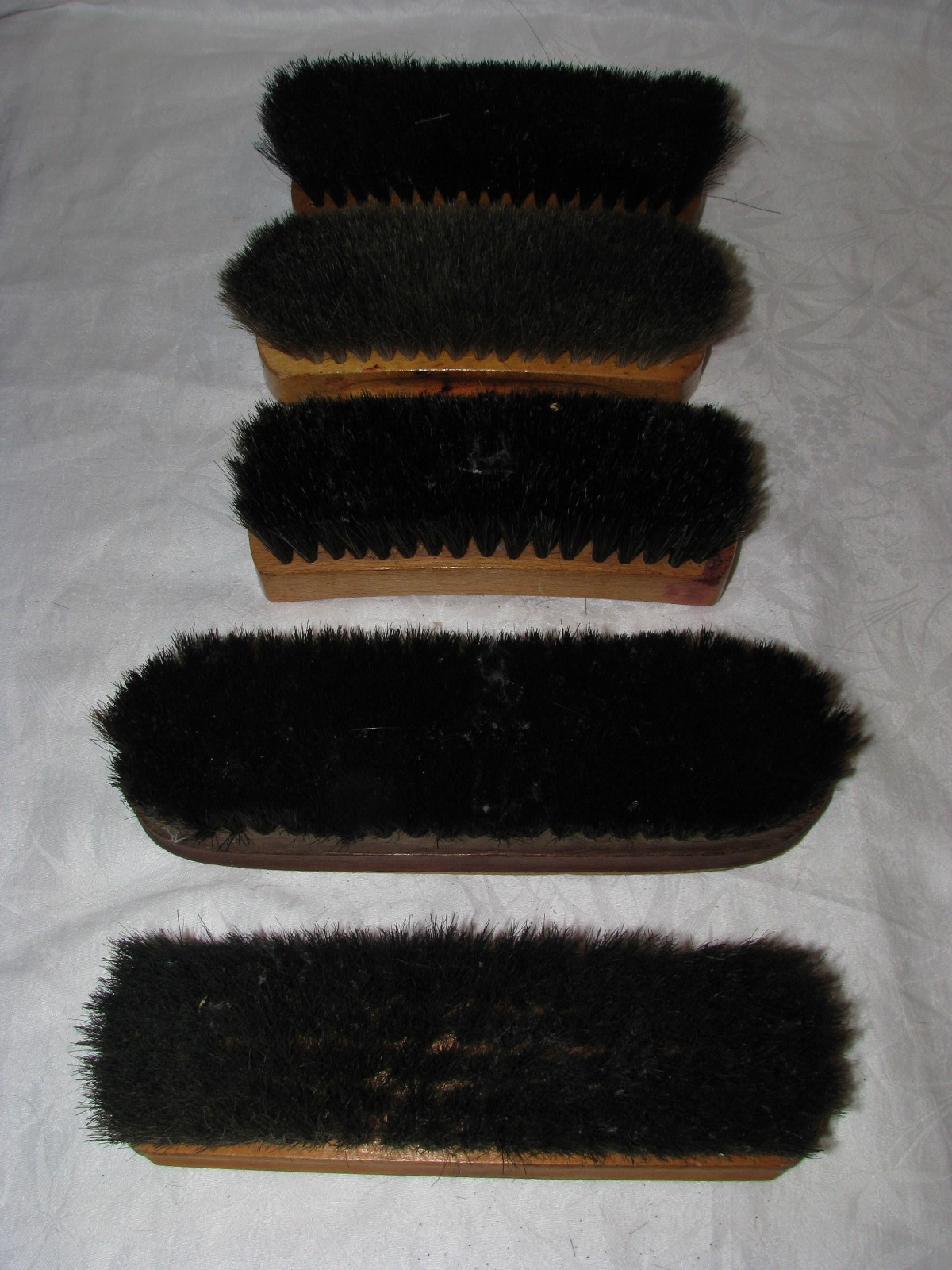 Group of Five Vintage Clothes & Shoes Horsehair Brushes Felton, Ralyn & Esquire