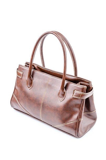 Women’s Brown Leather Handbag Classic Shoulder Tote Bag Elegant Satchel