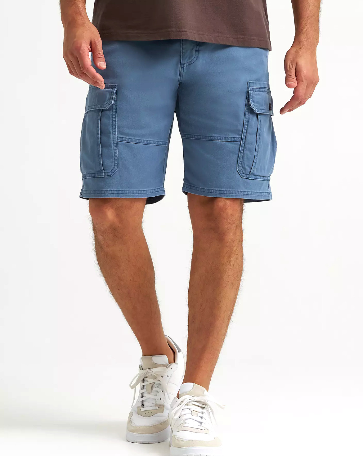 Wrangler Cargo Shorts Men’s Five Star 10 in. Stretch Above Knee Blue CHOOSE SIZE