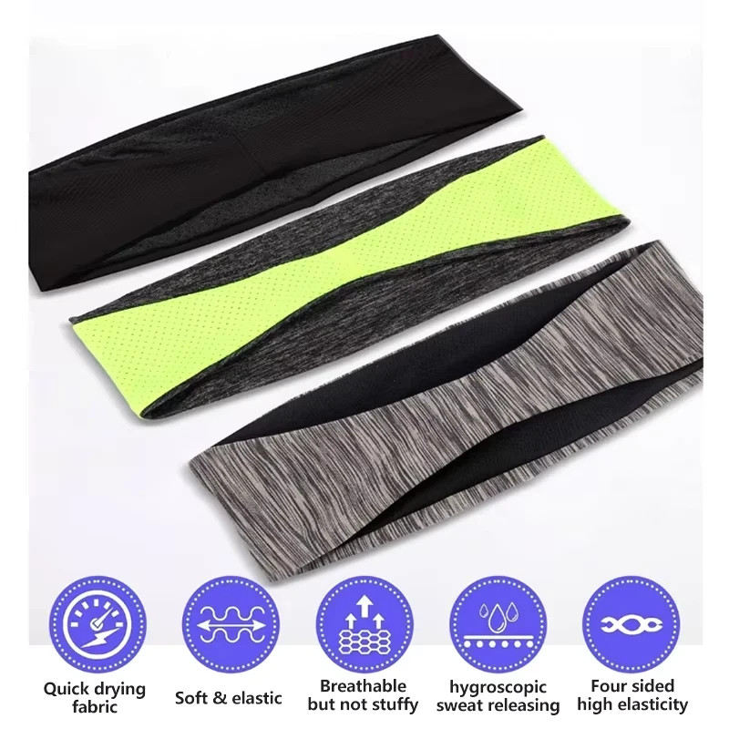 Sports Headband Sweatband for Men Women Gym Running Yoga Fitness Hair Band