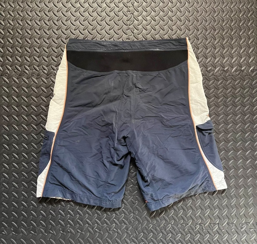 Vintage Oakley Software Size XXL Blue Gray Shorts With Multi Vent Zippers Gorp