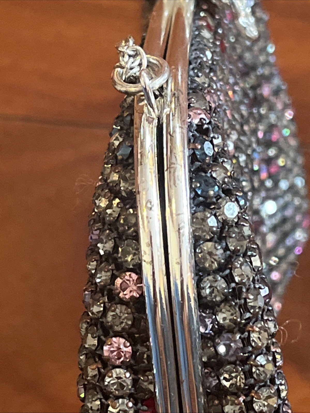Beautiful Vintage Colorful Rhinestone clutch Made In West Germany READ