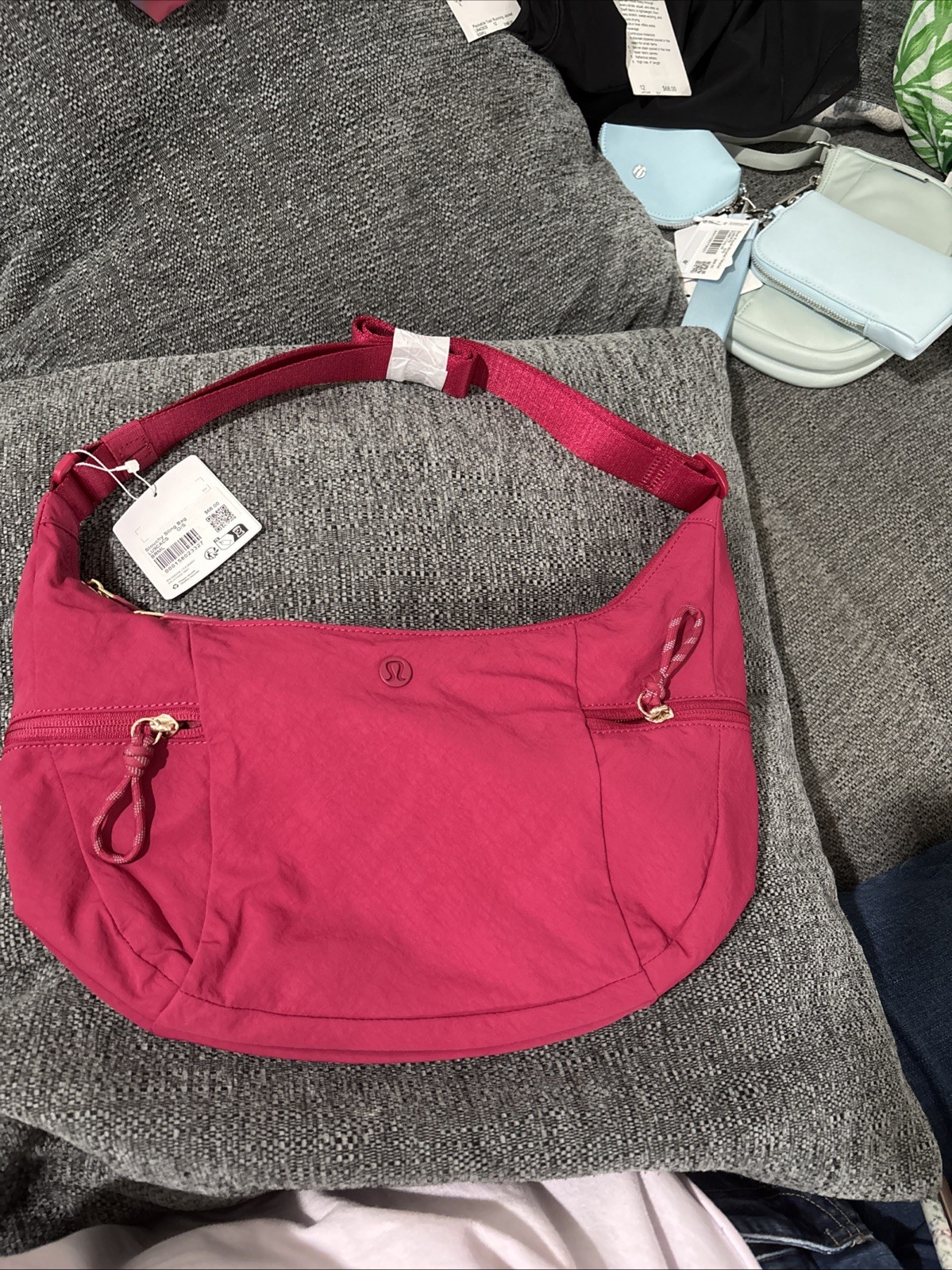 Lululemon Slouchy Sling Bag 6L Pink Crossbody Adjustable Strap