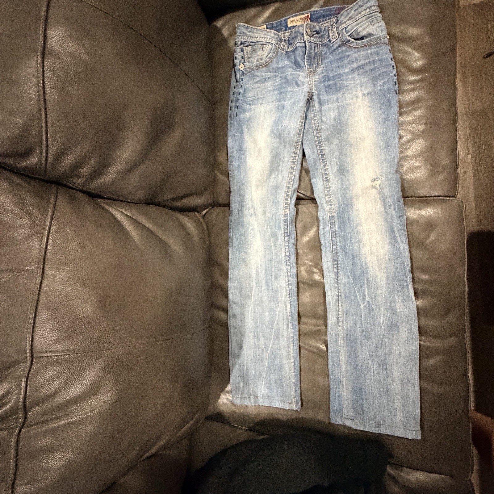 VINTAGE Y2K MEK Denim Tamaran Bootcut Jeans Size 26 x 34 Low Rise 28×34 Flare