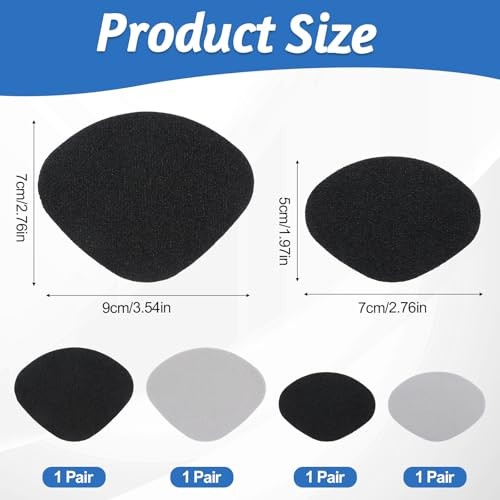8PCS Shoe Heel Repair, Shoe Heel Patch, Self-Adhesive Sneaker Hole Patch Kit,
