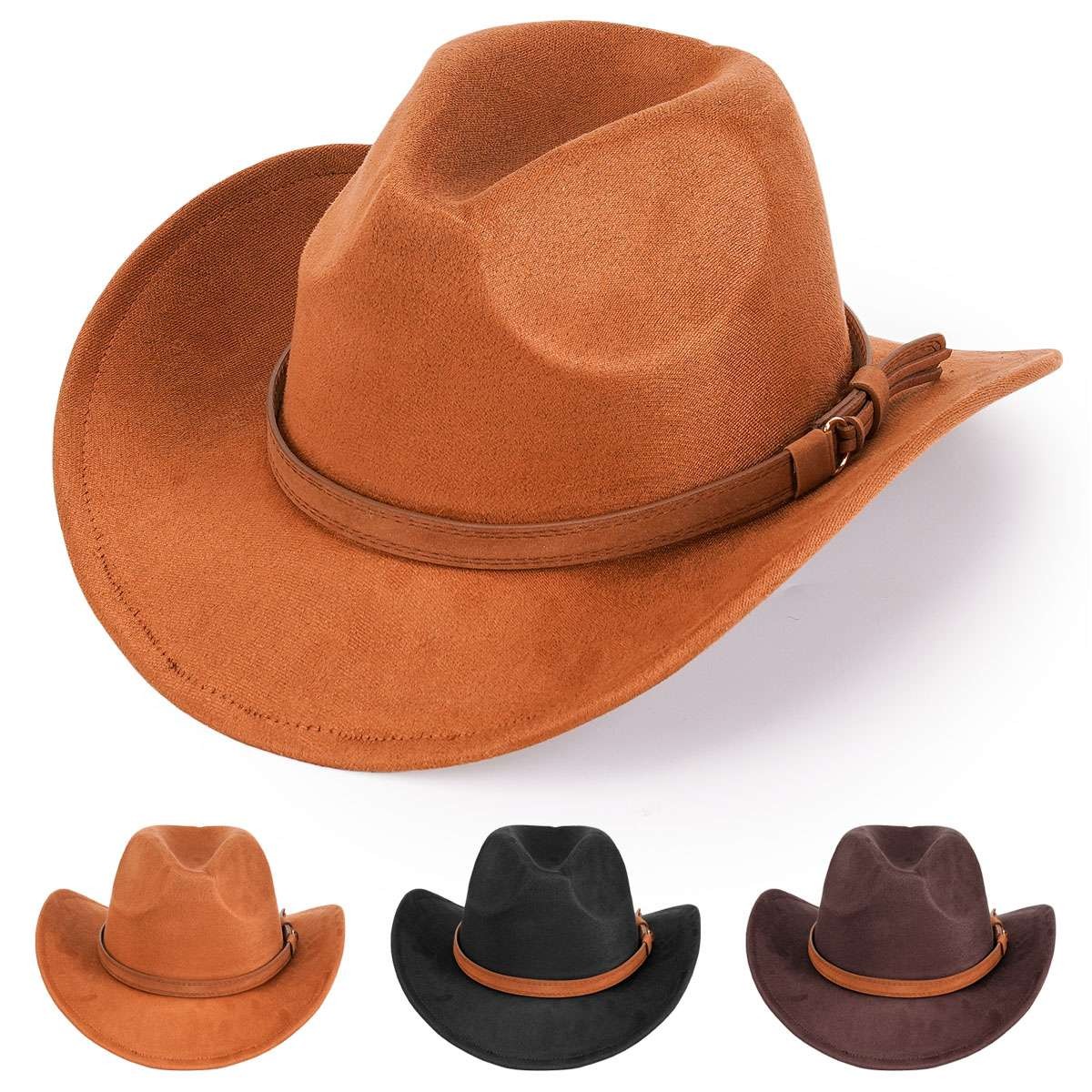 Cowboy Western Hat Women Men Vintage Style Cattleman Hat