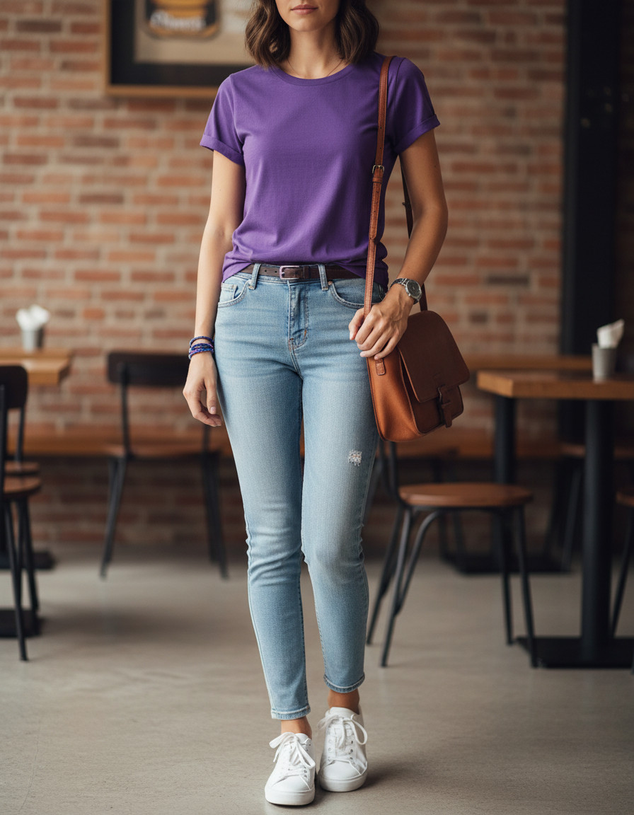 Women’s Basic Fitted T-Shirts Short Sleeves Cotton Assorted Color Plain Tees Set