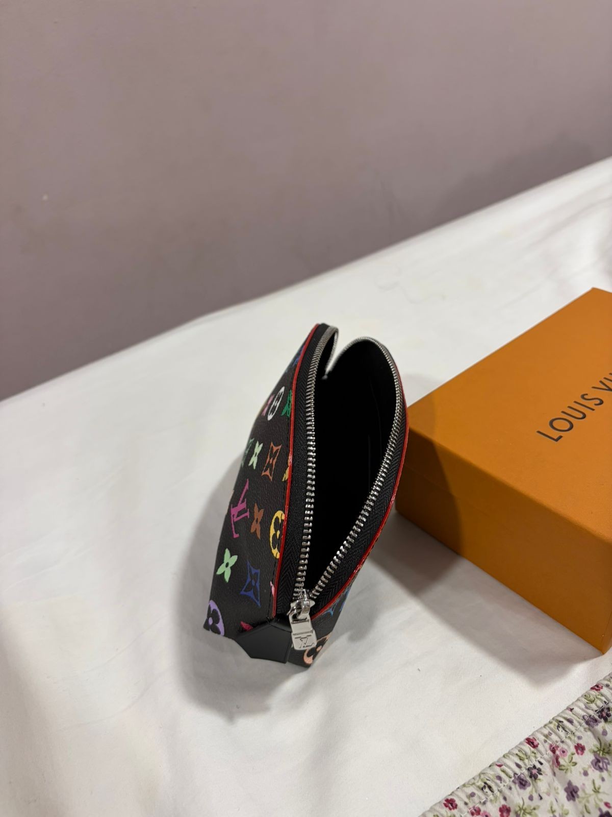 LOUIS VUITTON LV GHW Pochette Pouch M47355 Monogram Multicolore Black/Multicolor
