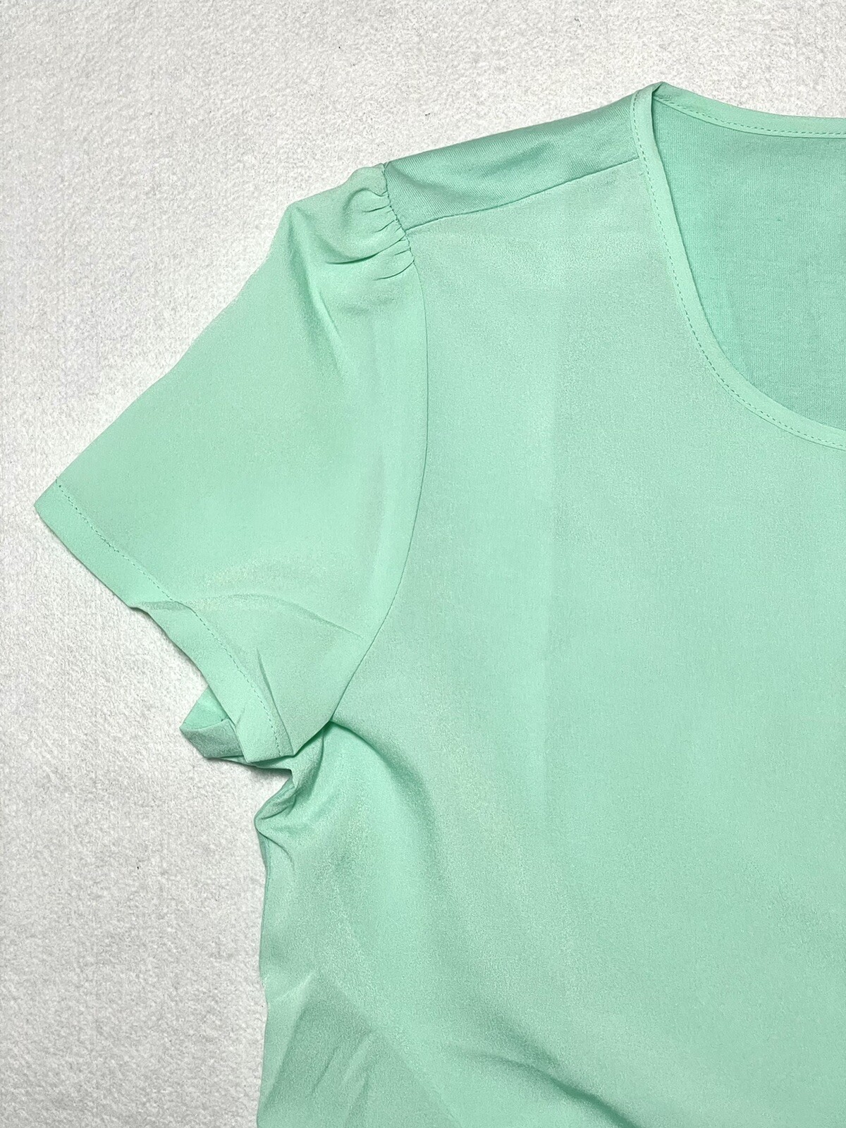 Women’s Blouse Van Heusen, Short Sleeves Top Mint Green, Blue, Cantaloupe NWT