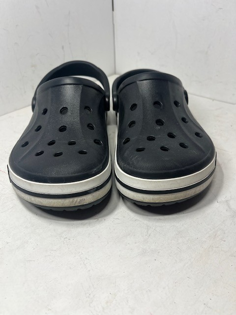 Crocs Bayaband Black Strapped Clogs Women 9 Men 7 Unisex