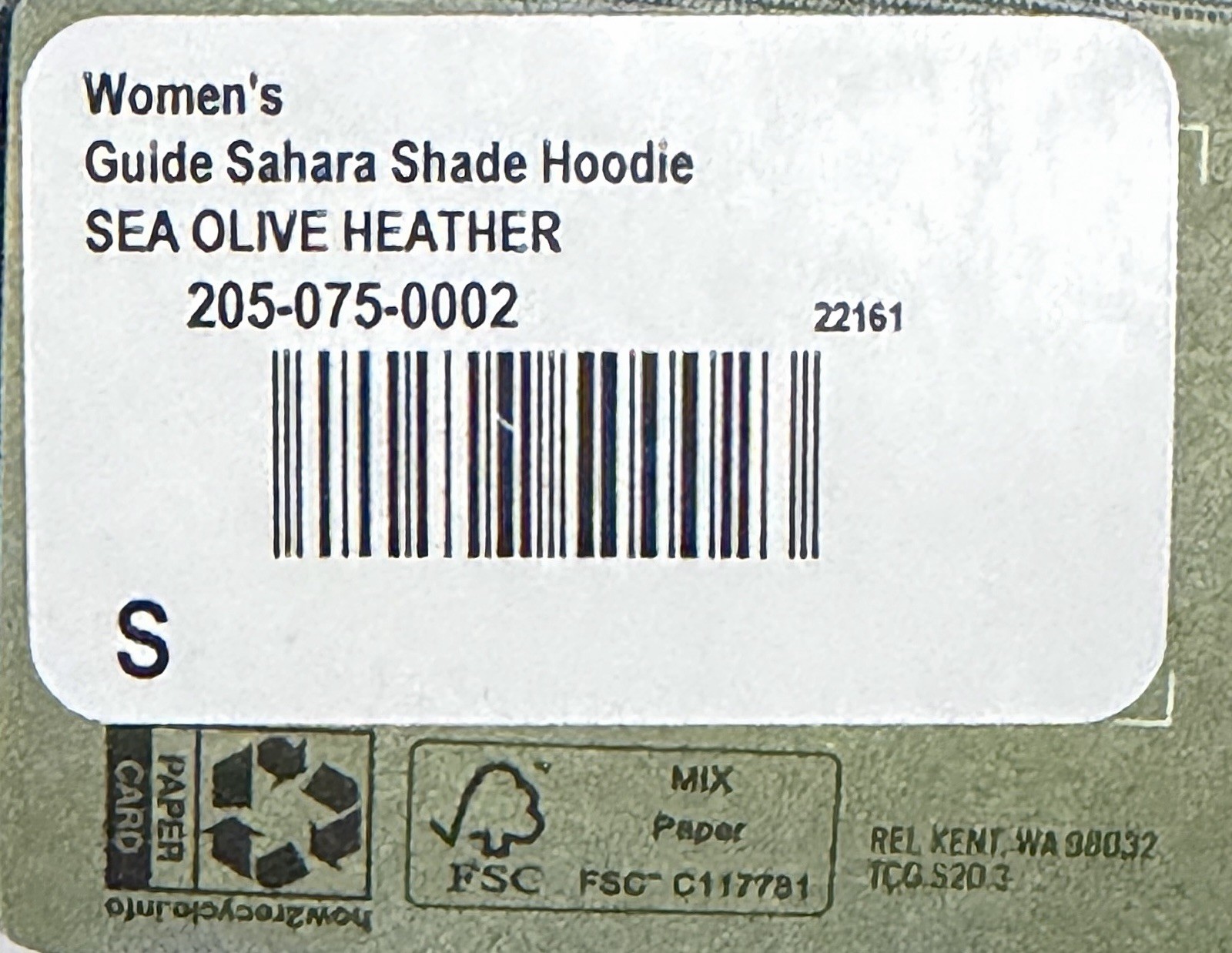 REI Co-op Womens Small Sahara Shade Hoodie Sea Olive Green Hike Active Top