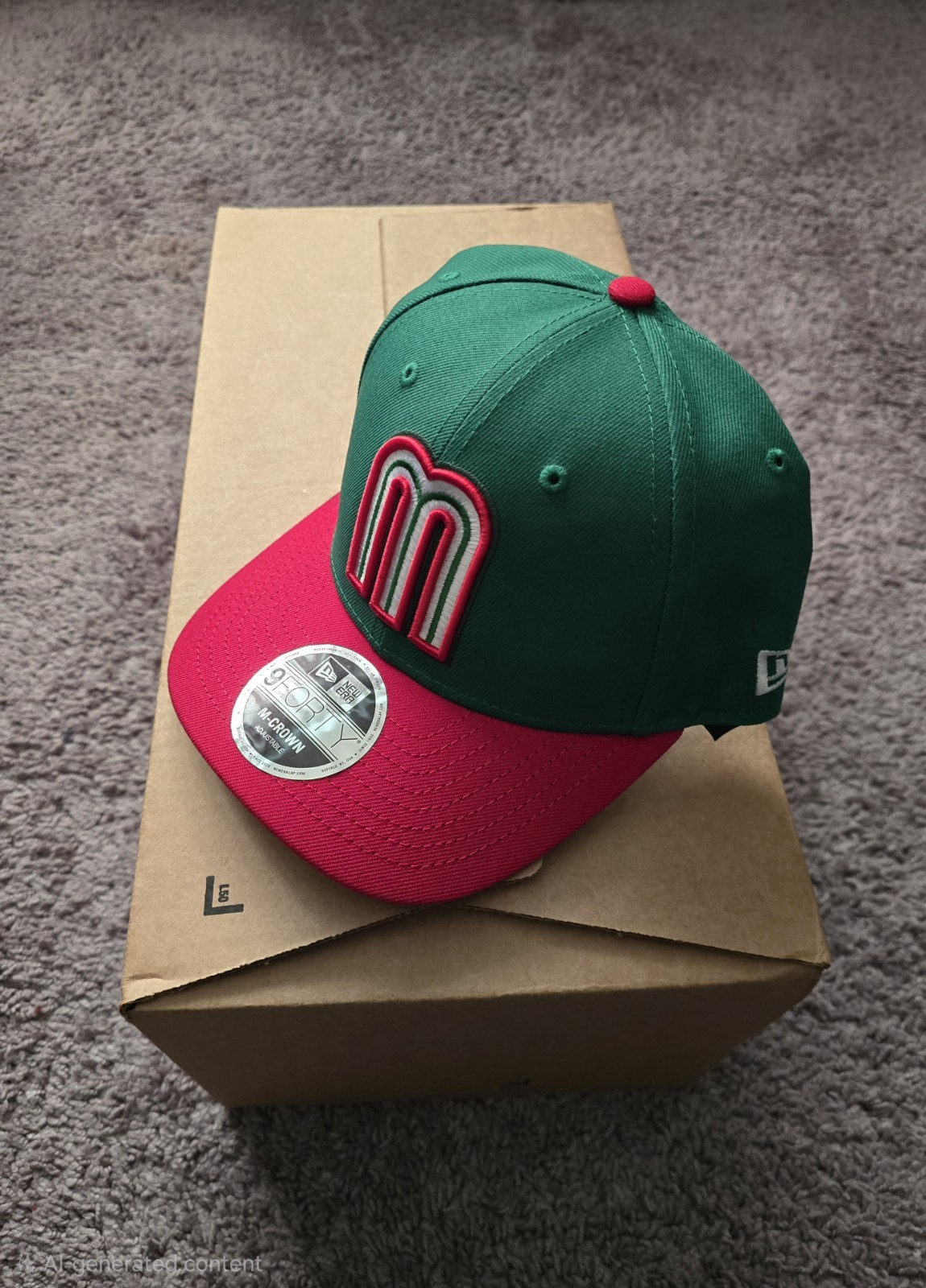 New Era 9Forty Mexico 2026 M Crown Snapback Hat – Green
