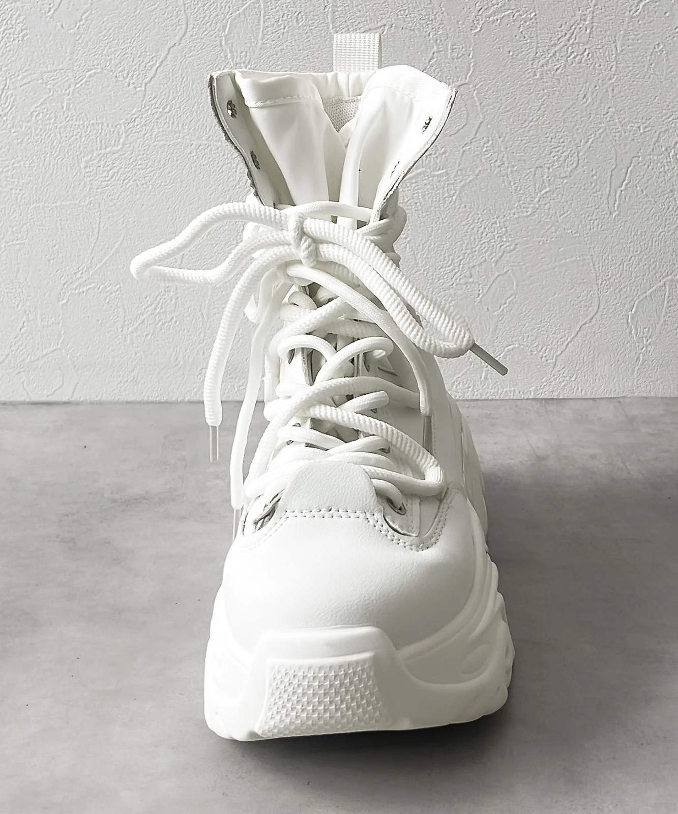 Ballet Core Platform Sneaker Shoes ruff High Cut Beautiful Legs Leg Jirai New