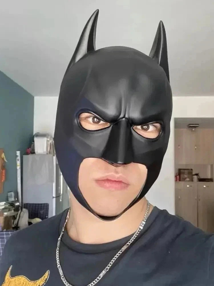 2026 NEW Batman Full Mask With Cowl Adult The Dark Knight Rises Cosplay Props