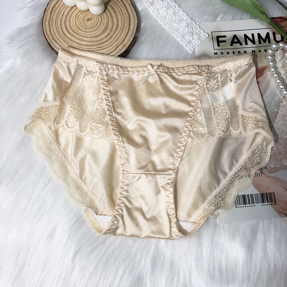 5 Pcs Women Girls Sexy Satin Panties French Fashion Underwear Briefs Lingeries