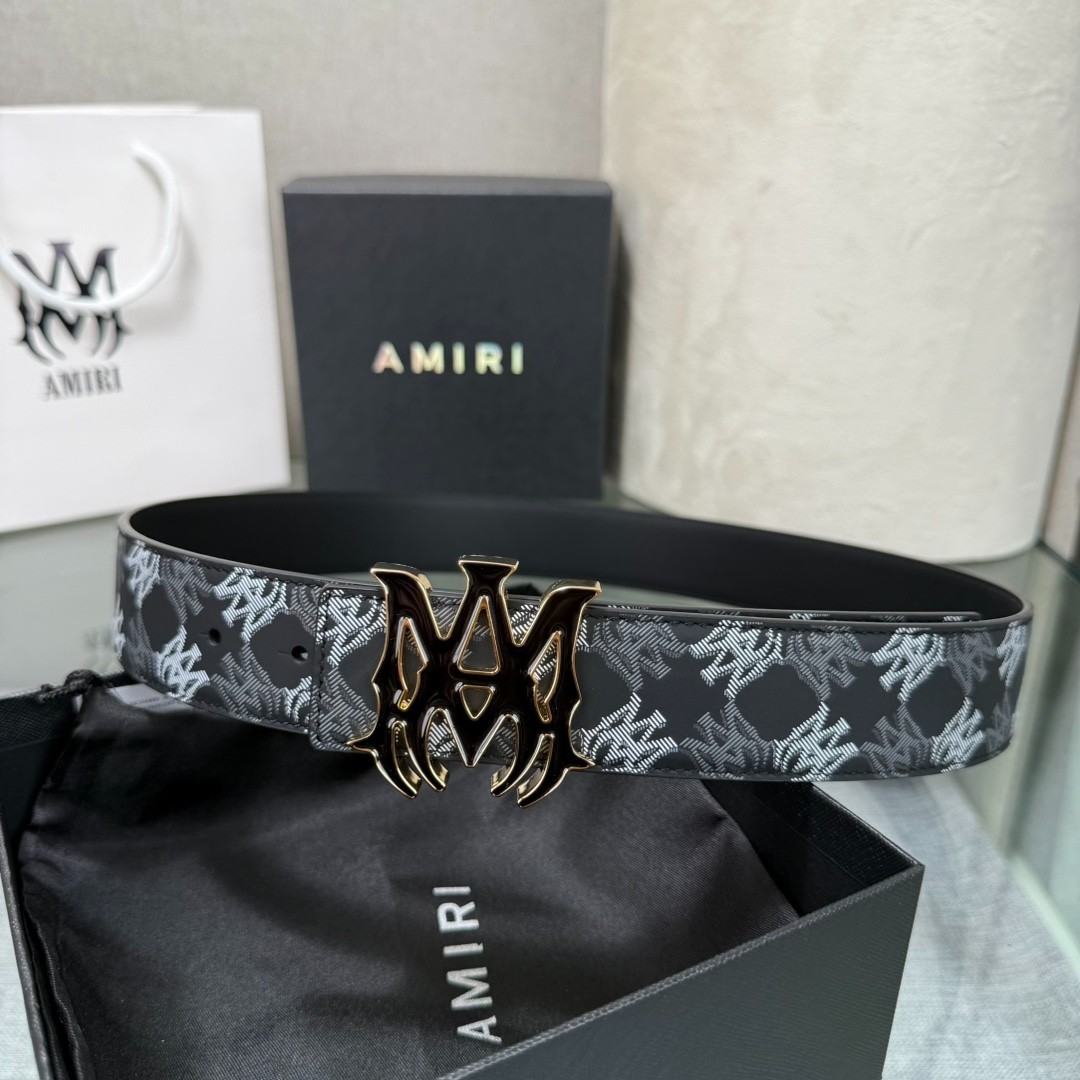 AMIRI’s Latest Viral Hit: Reversible Cowhide Leather Belt (3.8 cm Width)