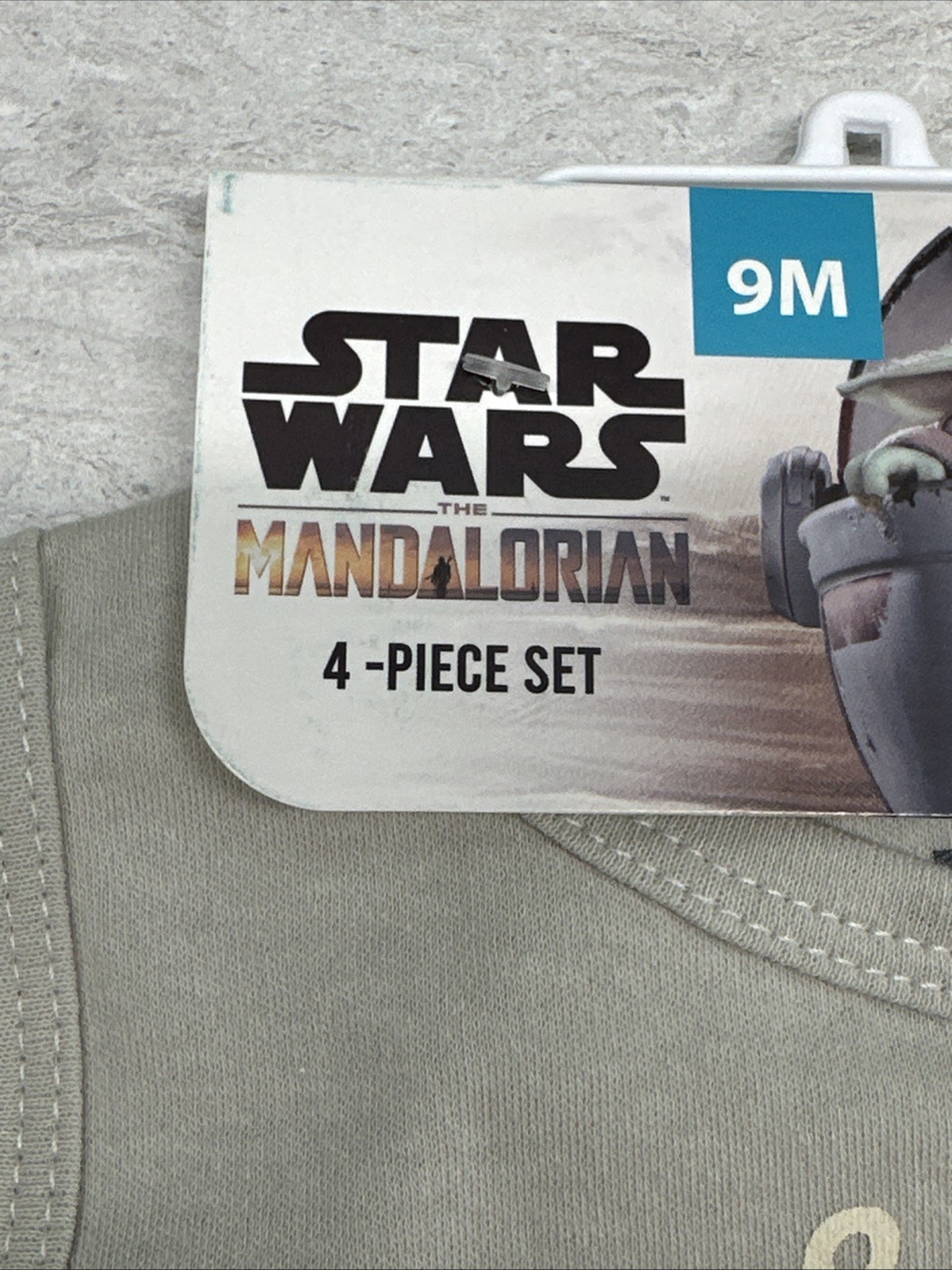9M Star Wars Mandalorian 4 Piece Set Tops With Shorts NWT 9 Month