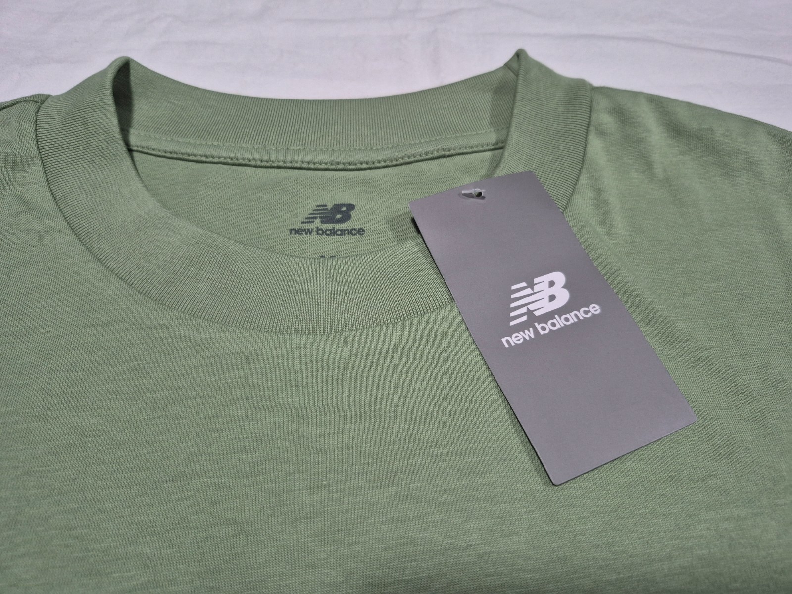 New Balance Men’s Green Logo Classi Sports Running Graphic Cotton T-Shirt