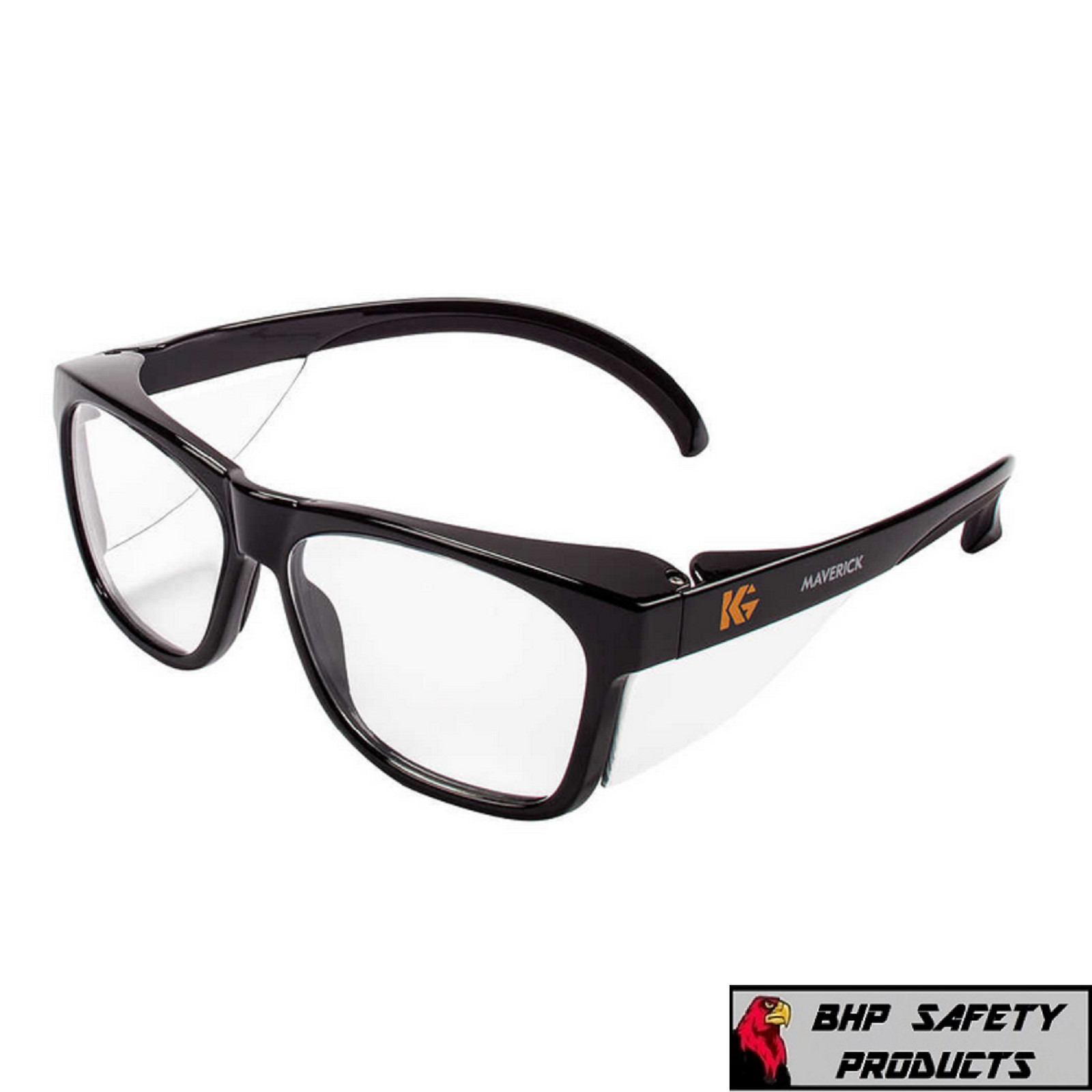KLEENGUARD MAVERICK ANTI-FOG SAFETY GLASSES w/ INTEGRATED SIDE SHIELDS (1 PAIR)