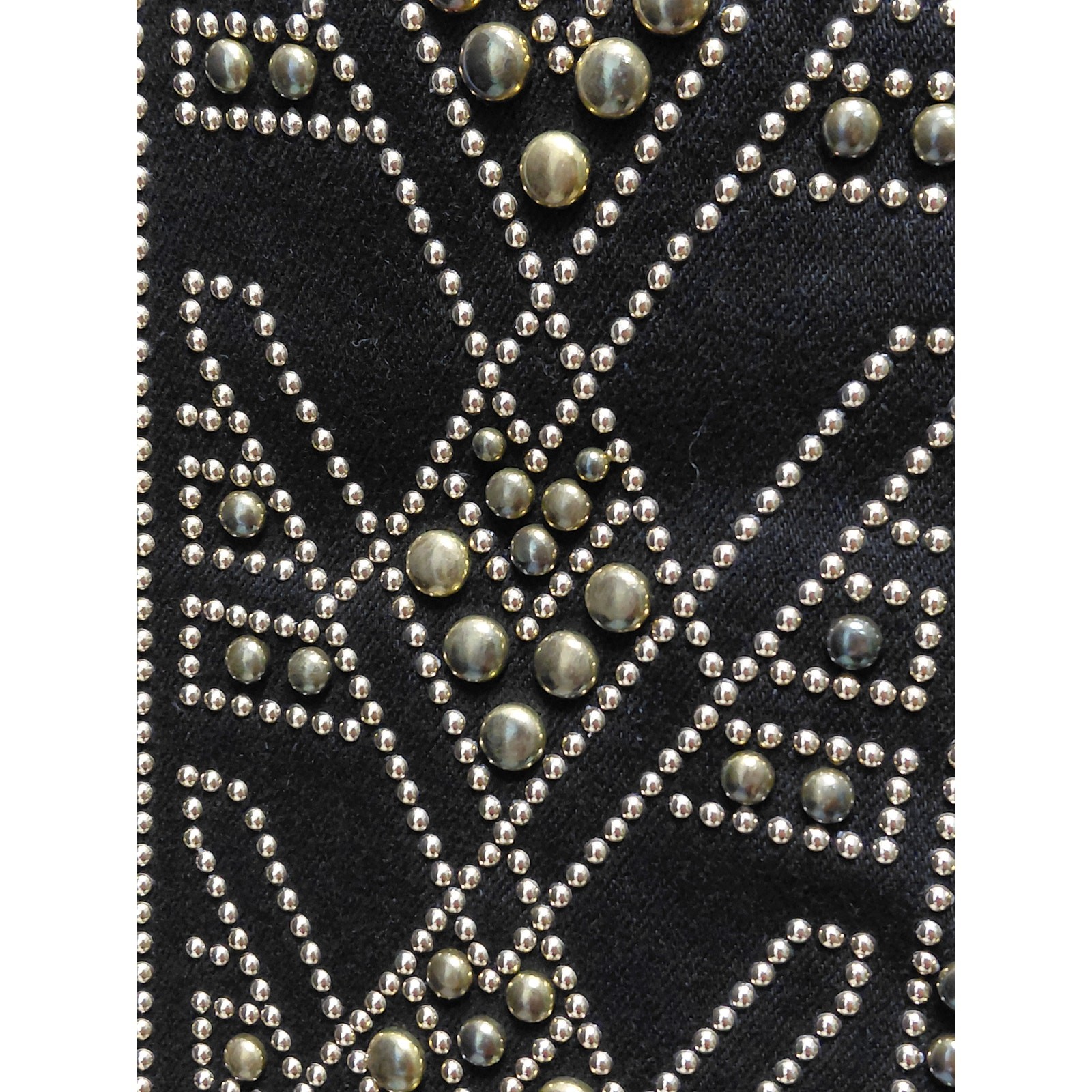 for all mankind Embellished Black Skinny Jeans Mid (10-12 in) Slim Women