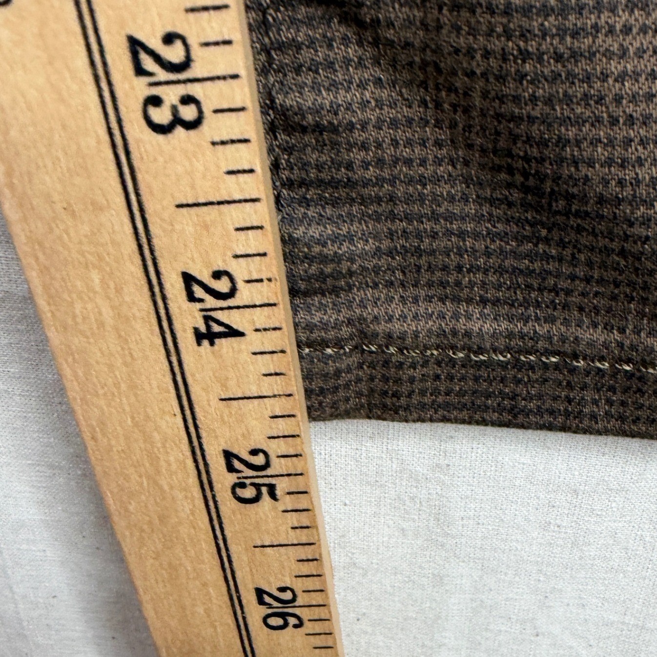 New St. John’s Bay Checkered Square Print Kick Crop Pants size 12 Brown/Black
