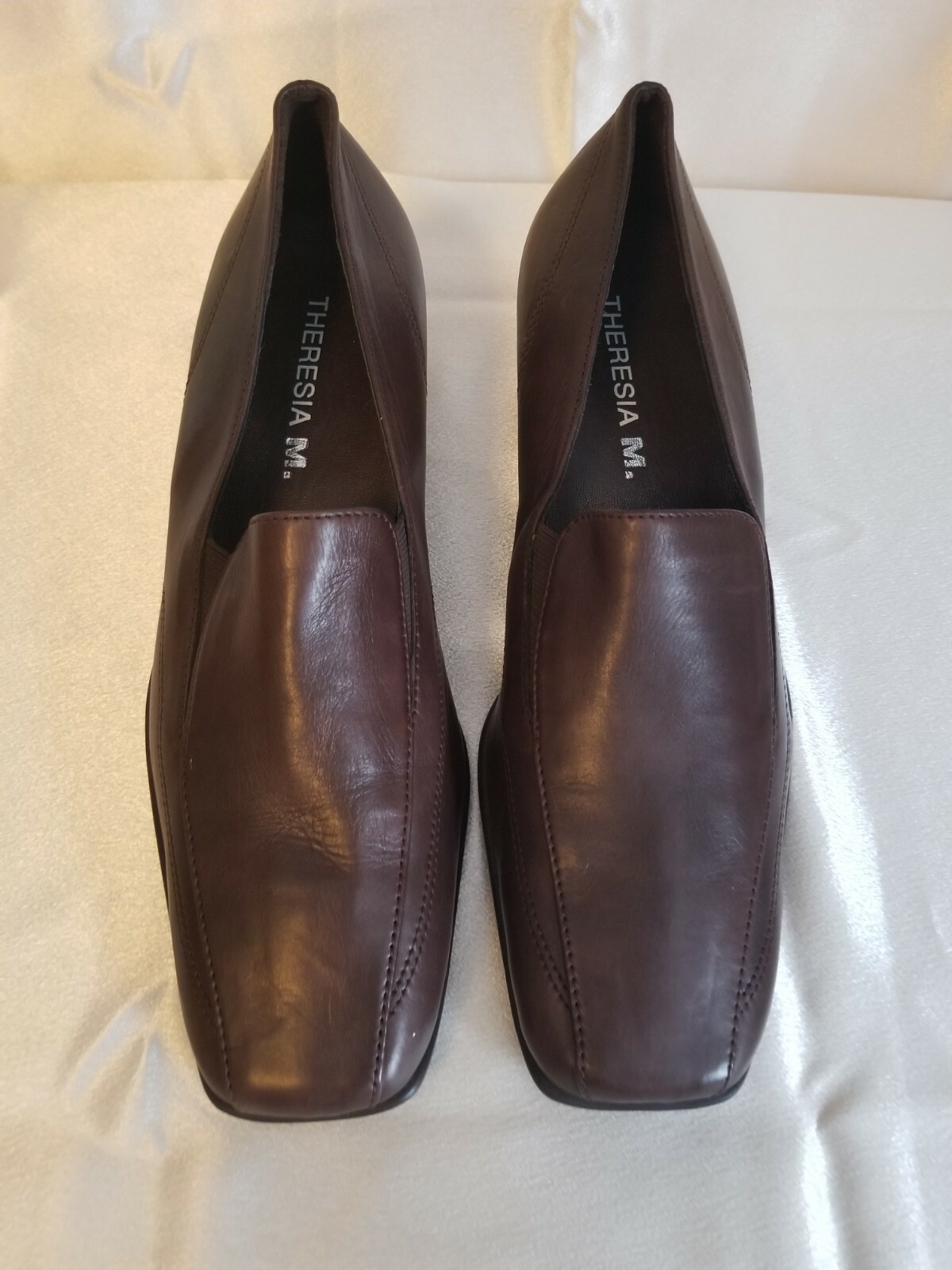 Theresia M “Nancy” Brown Leather Women Shoes. Size US 6.5, Euro 37.5, UK 4.5