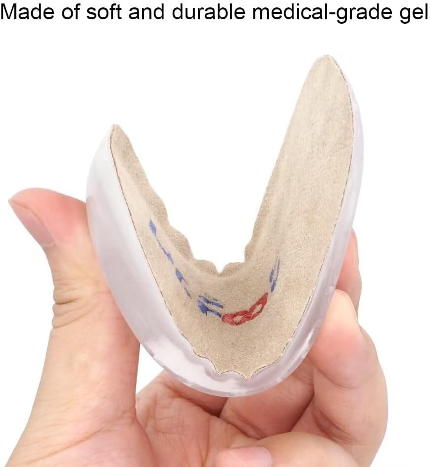 Dr.Foot Height Increase Insoles – Discreet Gel Heel Lift Inserts (1″ Height)