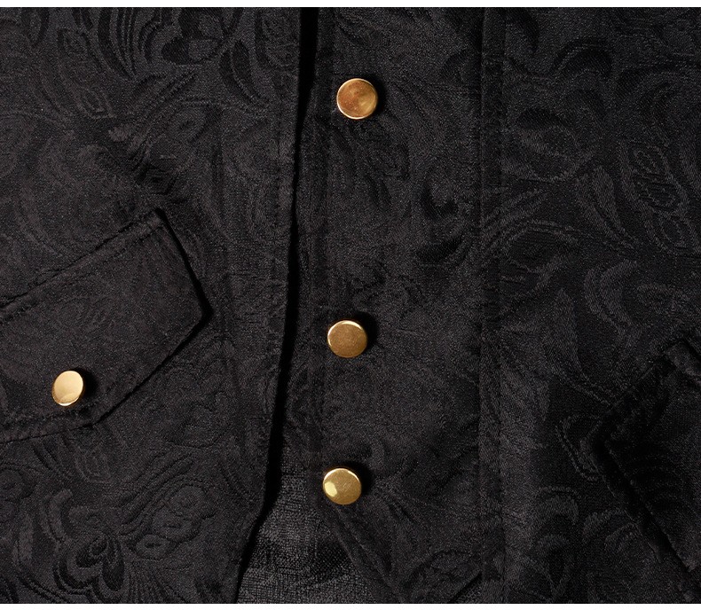 Retro Victorian Steampunk Gothic Men Tailcoat Jacket Tail Coat Halloween Costume