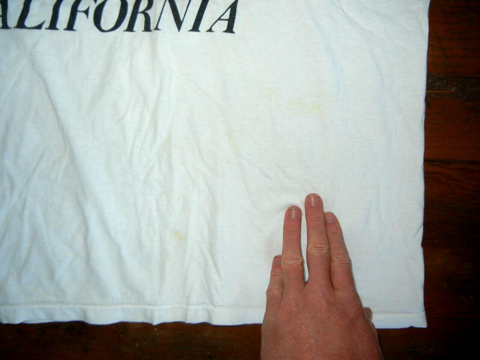 Vtg 90s SAN DIEGO CALIFORNIA White SAILING T-SHIRT Sail-Boat Surf Beach Men’s L