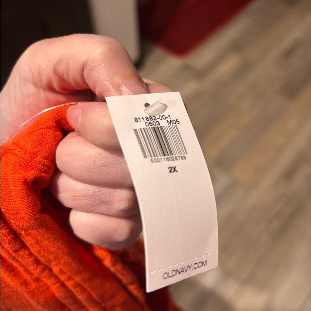 NWT Old Navy Vibrant Orange Linen Women’s Shorts