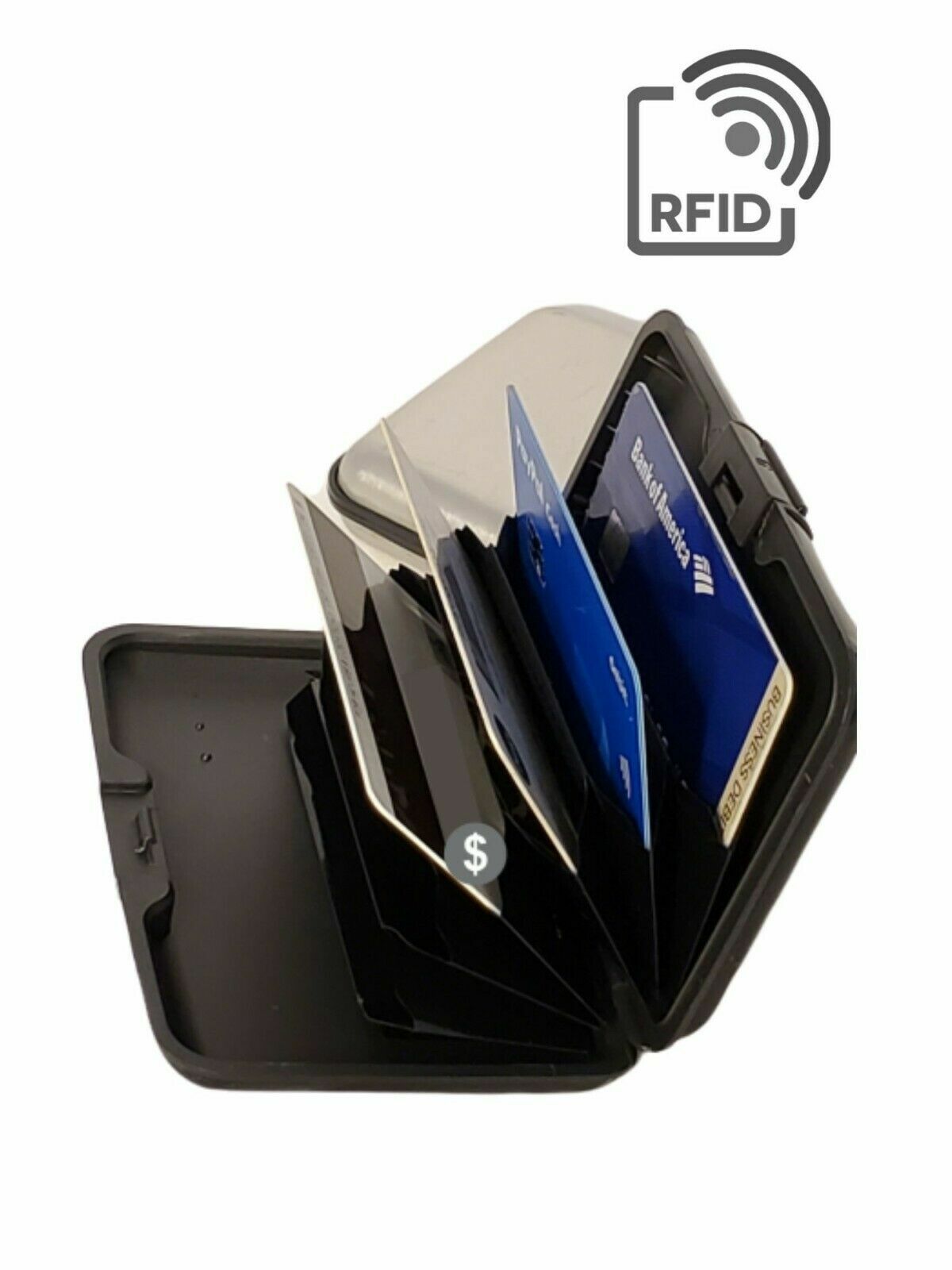 RFID Blocking Credit Card Aluminum ID case Hard Shell Wallet for Men or Women