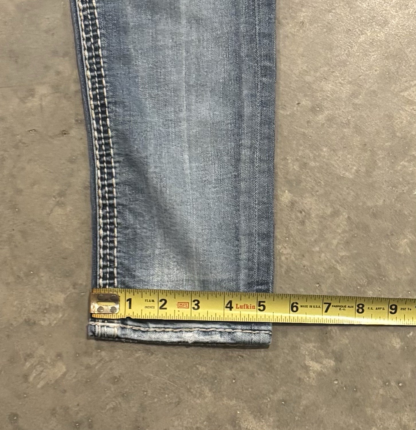 Rock Revival Jeans Vien Skinny Destroyed Low Rise Womens Size 29 Thick Stitch