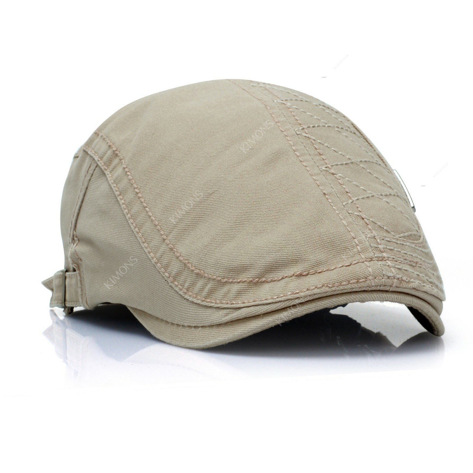 Washed Cotton Gatsby Cap Mens Ivy Hat Golf Driving Summer Flat Cabbie Newsboy